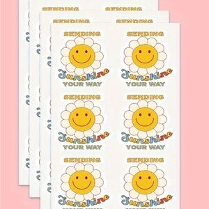 Sending Sunshine Your Way 60 Stickers